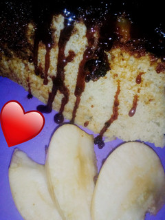 Una foto de Torta invertida de manzana (en essen)