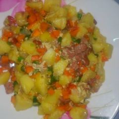 A picture of Irish potatoes dish.