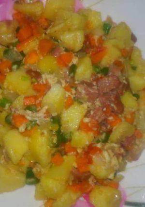 A picture of Irish potatoes dish.