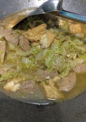 Foto resep 78. Tumis Sawi Tahu Bakso