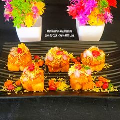A picture of Dabeli Bruschetta - Kutchi Dabeli Fusion Crunchy Bites - Welcome NY2026 - My First Dish Of 2026.