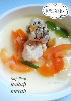 Foto resep Sup ikan kakap merah mpasi 1y+
