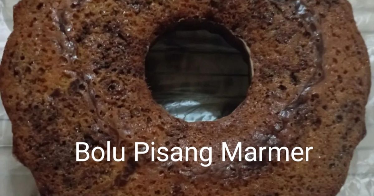Bolu pisang marmer