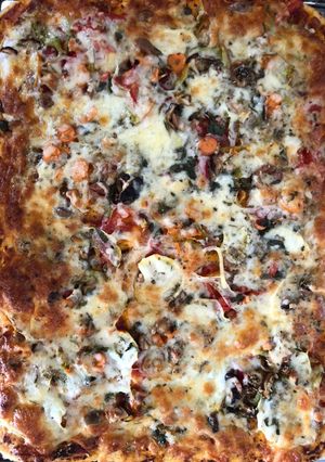Una foto de Pizza de verano