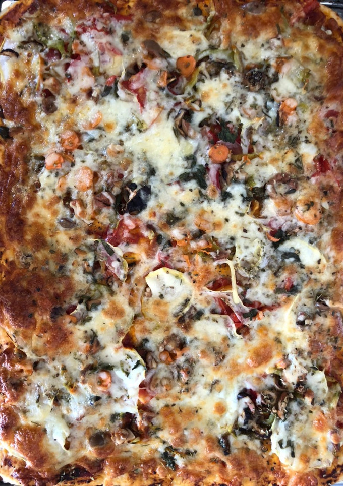Una foto de Pizza de verano
