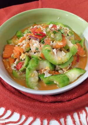 Foto resep Oseng Gambas & Wortel dengan Telur Orak-Arik