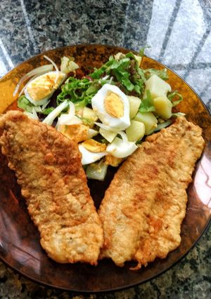 Una foto de Milanesas de pescado