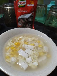 Foto resep Sup jagung tahu buat anak