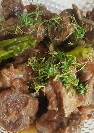 A picture of Mutton karahi #karai cookpad.
