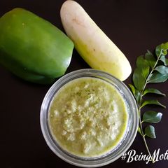 A picture of Cucumber & Capsicum Chutney.