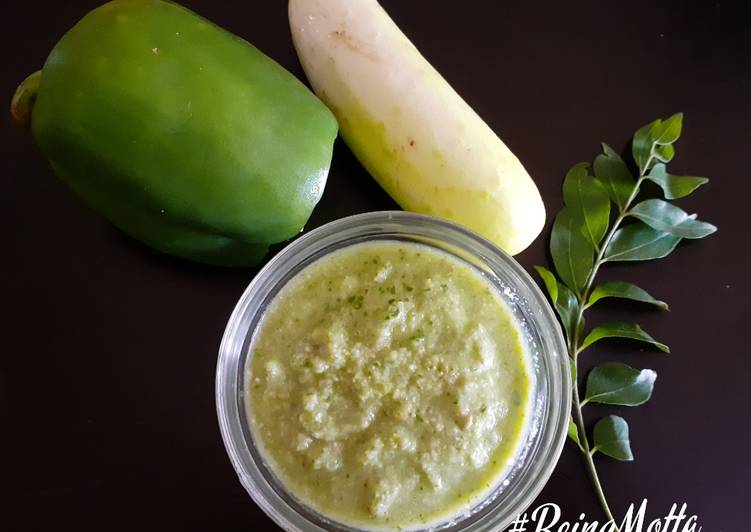 Step-by-Step Guide to Prepare Speedy Cucumber &amp; Capsicum Chutney