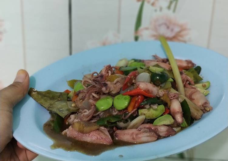 Resep Cumi petai pelangi, Bisa Manjain Lidah