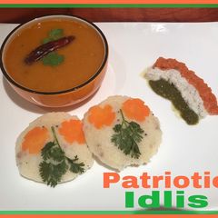 A picture of Patriotic Idlis.