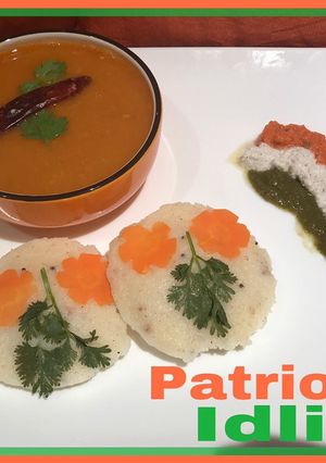 A picture of Patriotic Idlis.