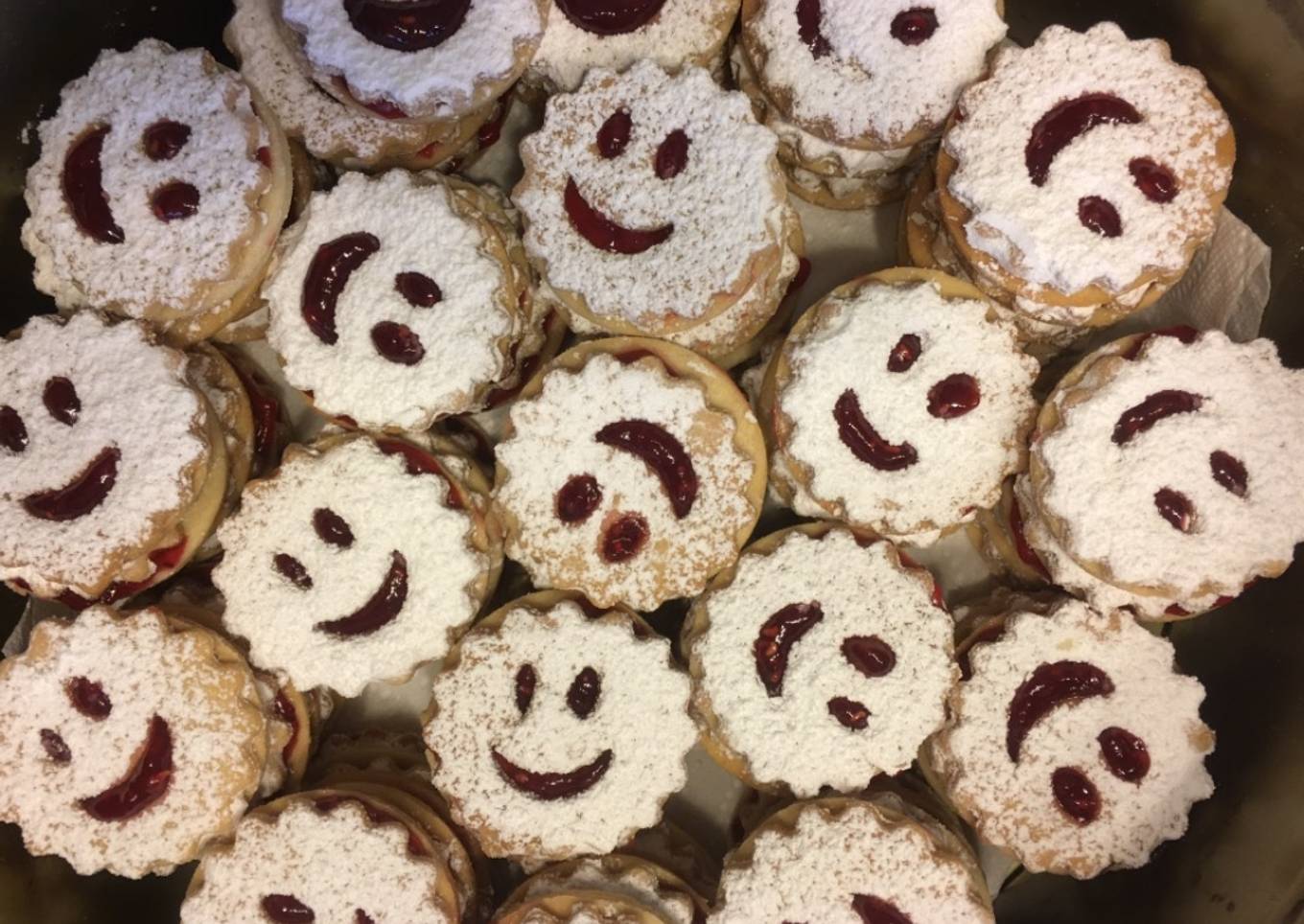 Sablés Smileys Vanille et Framboise