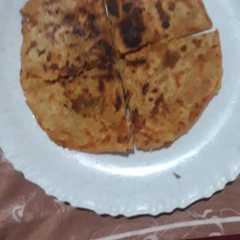 A picture of Aloo stuffed paratha.