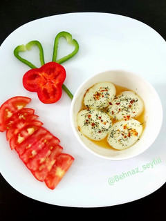 عکسی از دستور تخم مرغ آبپز سرخ شده🥚