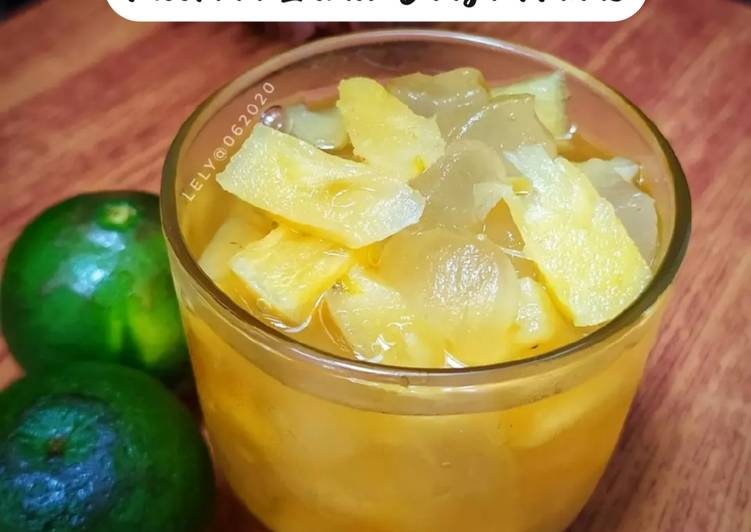 Resep Mocktail lidah buaya nanas sirup jeruk kasturi Anti Gagal