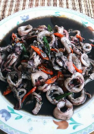 Foto resep Cumi saus hitam