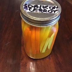 A picture of California Farm Pickling Carrots Daikon Sticks.