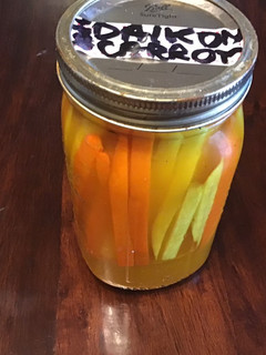 A picture of California Farm Pickling Carrots Daikon Sticks.
