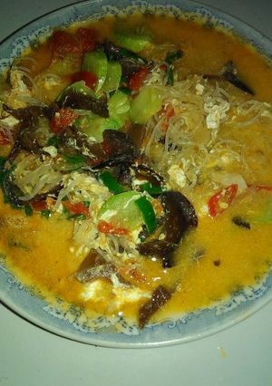 Foto resep Mie soun sayuran pedas