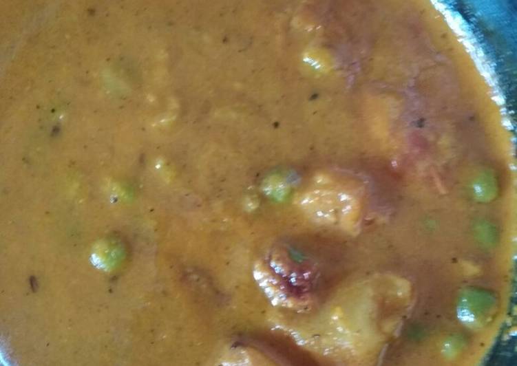 Easiest Way to Prepare Award-winning Aaloo matar curry