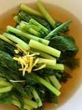 Turnip Greens in Japanese Broth (kabu-ohitashi)