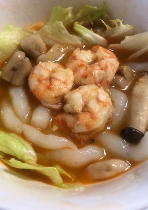 Hình của món Bánh canh tôm.