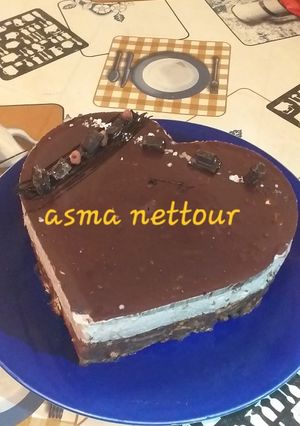 صورة لوصفة كيكة بالبسكويت اللذيذة 😘