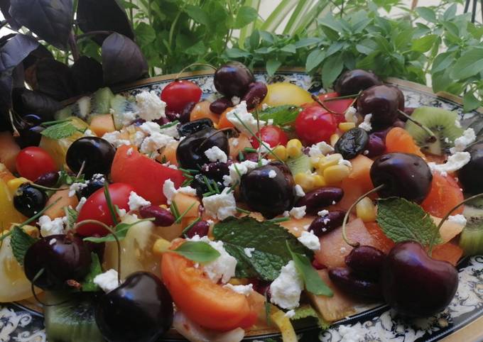 Salade fraicheur d'été sucre salé à la djamicoo 🥗