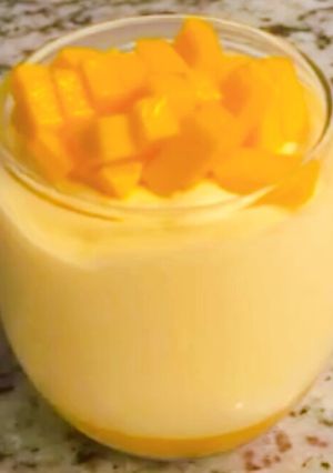 A picture of Mango mousse.