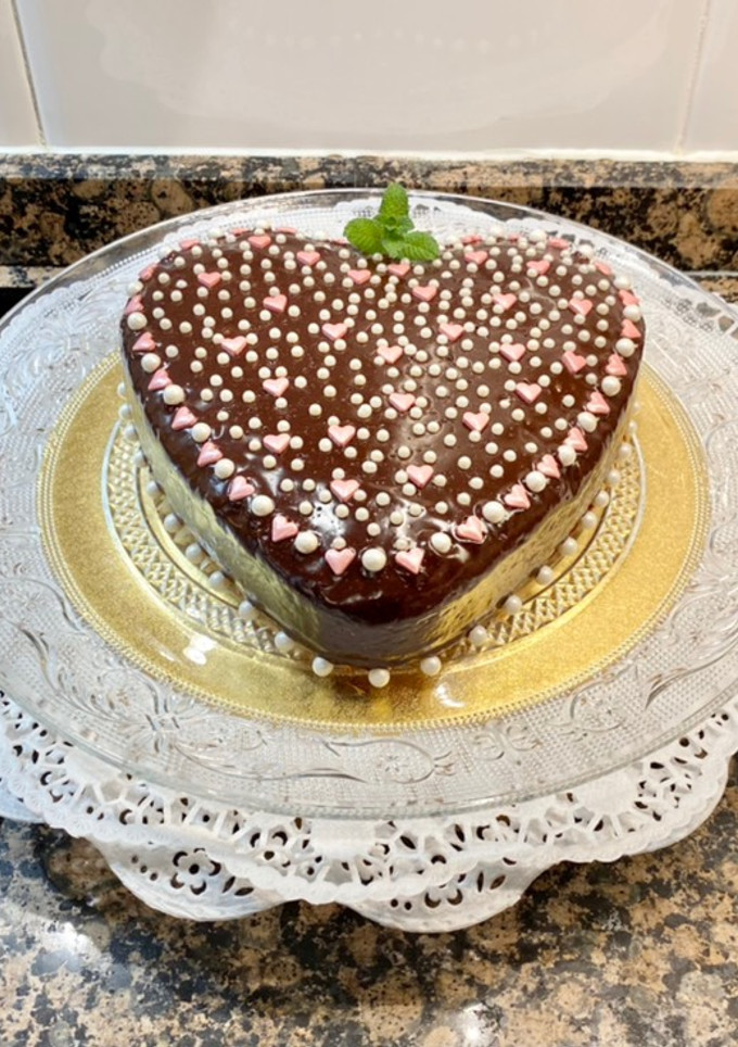 Una foto de Pastel corazón “ San Valentín”
