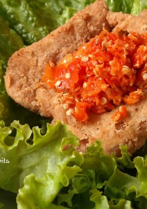 Foto resep Telur dadar geprek 'mama wien'