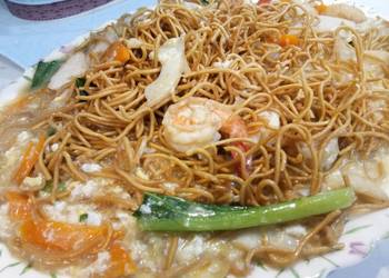 How to Make Yummy Cantonese Style Noodle with Prawn Soup Base
