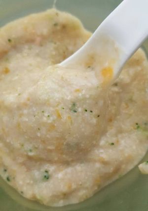 Foto resep Bubur Beras-KalduSapi-Tempe-Wortel-Brokoli MPASI