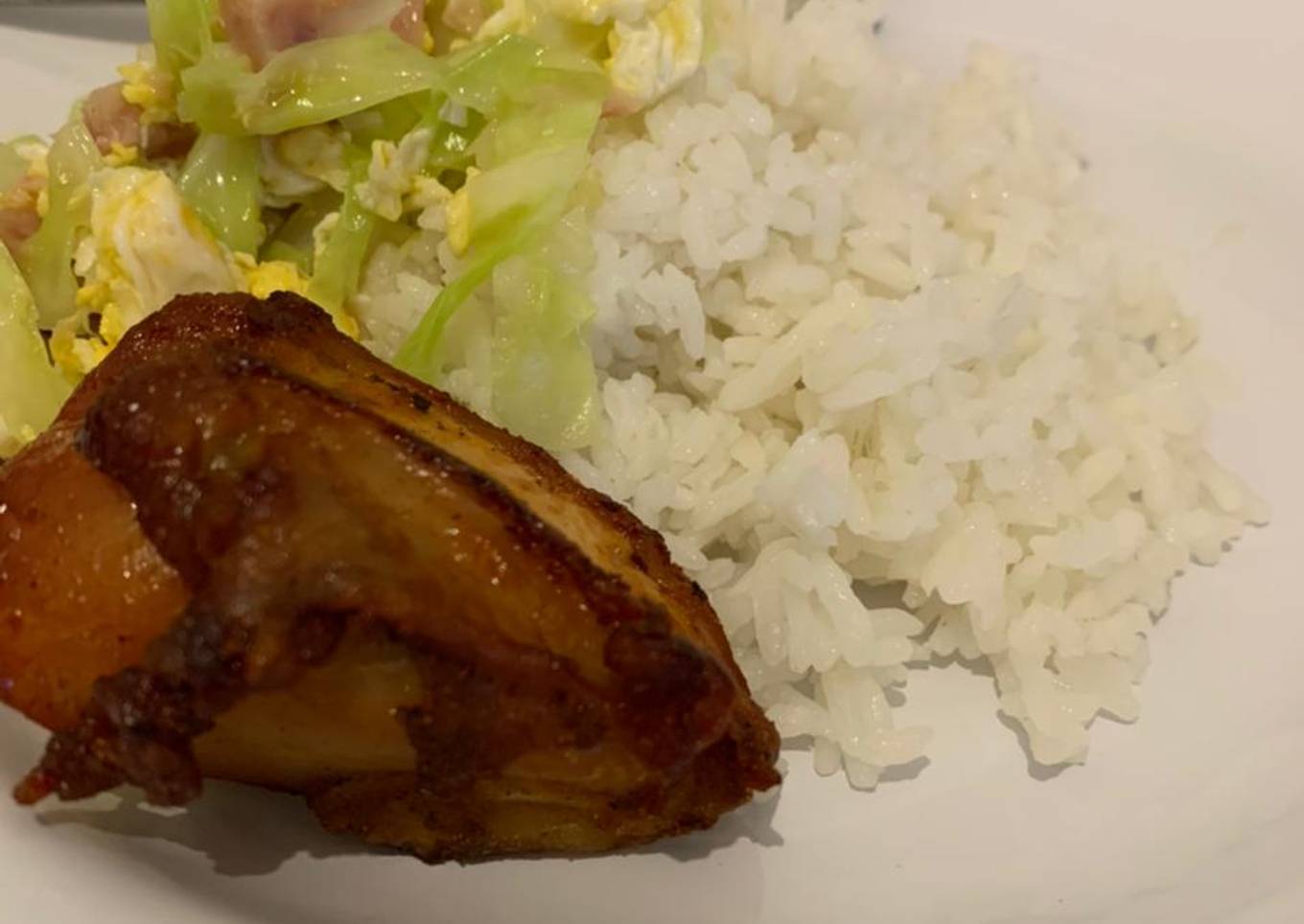 Tumis kubis telor simple