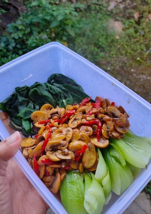 Foto resep Pakcoy Jamur Saus Tiram