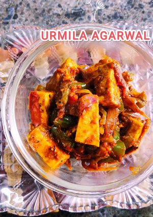 ड्राई कड़ाही पनीर(dry Karahi paneer recipe in hindi) रेसिपी मुख्य फोटो