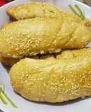 Pan con semilla de sésamo y un toque de ajo..🥖🥖🥖