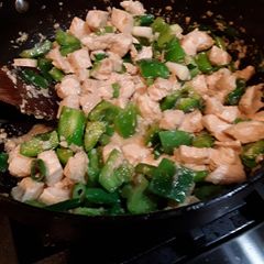 A picture of Jade Chicken stir fry.