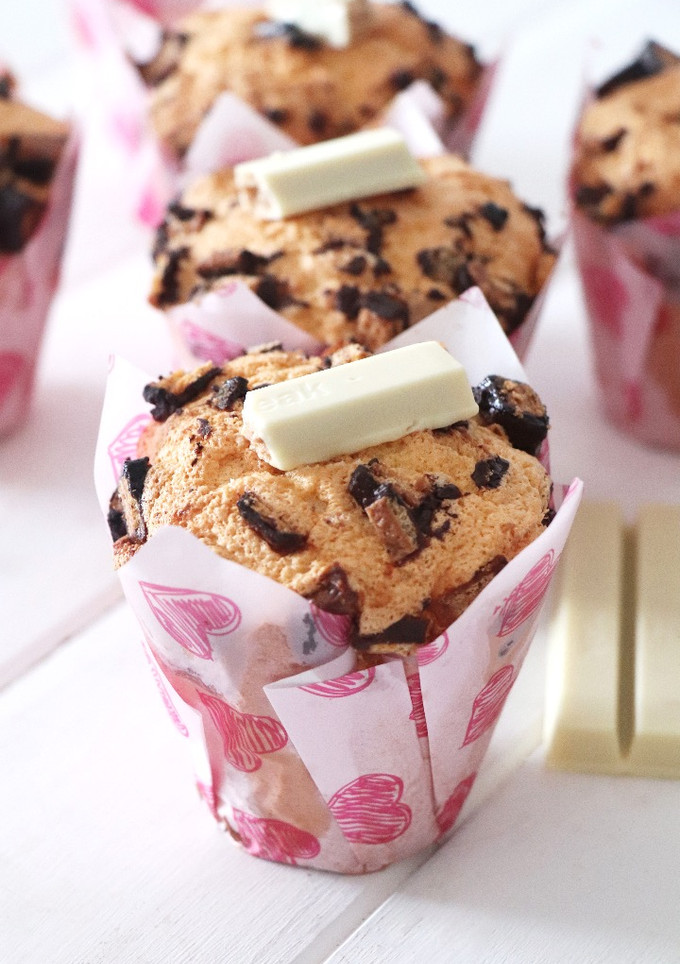 Una foto de Muffins de kit kat