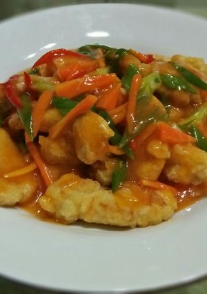 Foto resep Ayam goreng saus asam manis