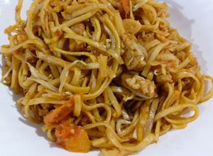 Foto resep Oseng Pedes Mie Kuning, Tempe dan Taoge