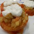 Tomates asados con berenjenas