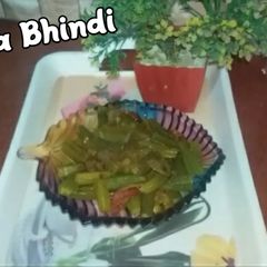 A picture of Bhindi Masala Recipe By Khaane Mein Maza | Commercial Masala Bhindi | Masala Bhindi (Okra).