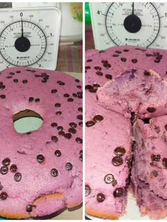 Cara Gampang Membuat Resep Bolu ubi ungu choco chip😍😍 yang Uenak Anti Ribet, Lezat