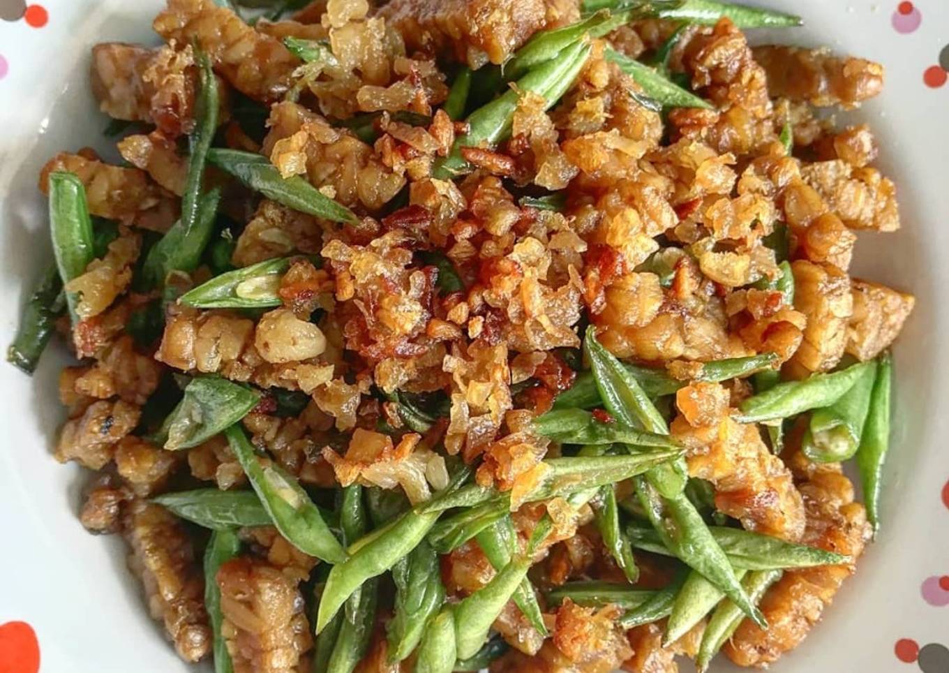 Tumis Buncis Tempe Cabe Garam