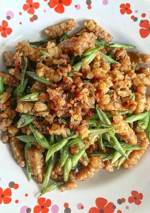 Foto resep Tumis Buncis Tempe Cabe Garam