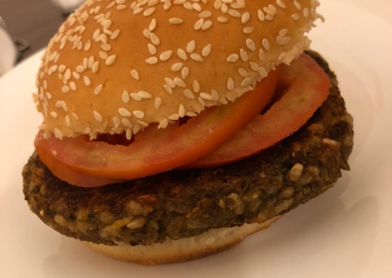 Hamburguesas de lentejas y arroz yamaní